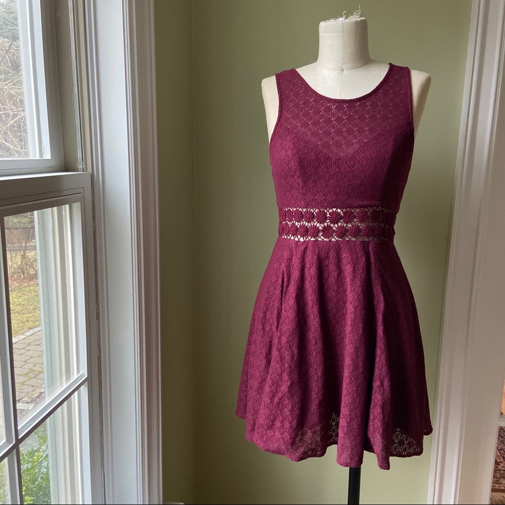 Free people maroon floral dress